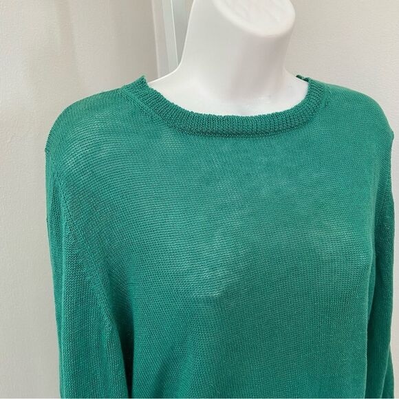 NWT Weekend MaxMara Volpino Linen Knit Top Green size Small - Picture 4 of 9